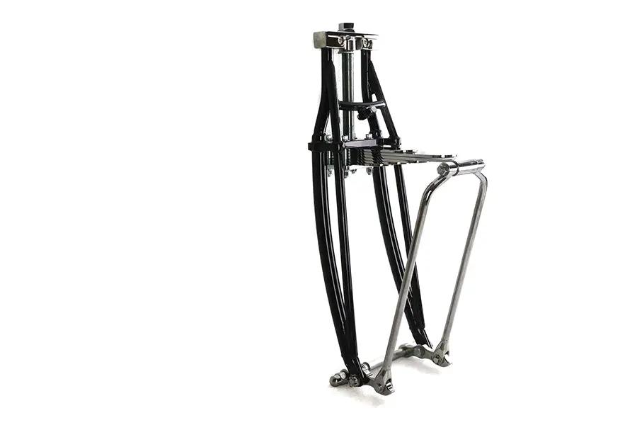 V-Twin Leaf Spring Fork Assembly with Headlamp Brackets – 44 Inch Length, 7 Inch Rocker Space, Includes Top Crown Nut by V-Twin
