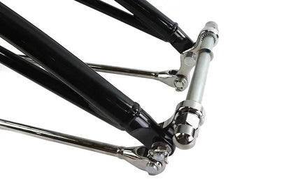 V-Twin Leaf Spring Fork Assembly with Headlamp Brackets – 44 Inch Length, 7 Inch Rocker Space, Includes Top Crown Nut by V-Twin