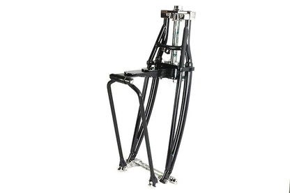 V-Twin Leaf Spring Fork Assembly Black with Headlamp Brackets - 49-2728 by V-Twin