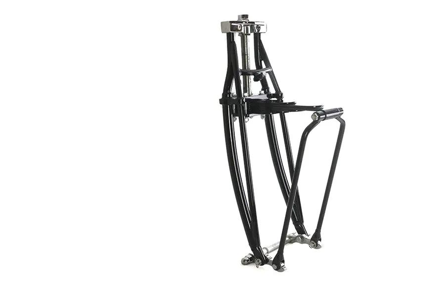 V-Twin Leaf Spring Fork Assembly Black with Headlamp Brackets - 49-2728 by V-Twin