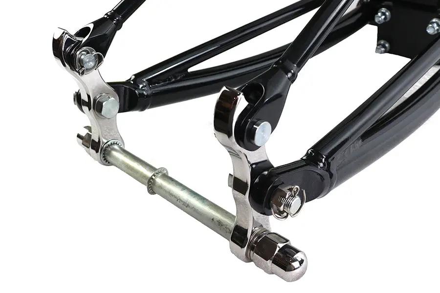 V-Twin Leaf Spring Fork Assembly Black with Headlamp Brackets - 49-2728 by V-Twin