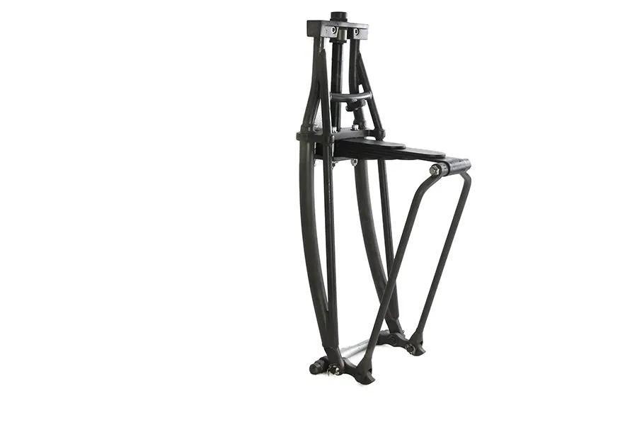 V-Twin Leaf Spring Fork Assembly Parkerized with 3/4 Inch Axle and Chrome Acorn Nuts by V-Twin