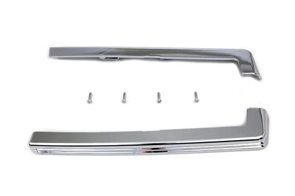 V-Twin Aurora Tour-Pak Luggage Trim Kit with Chrome Finish for Harley Davidson FLHT Models by V-Twin