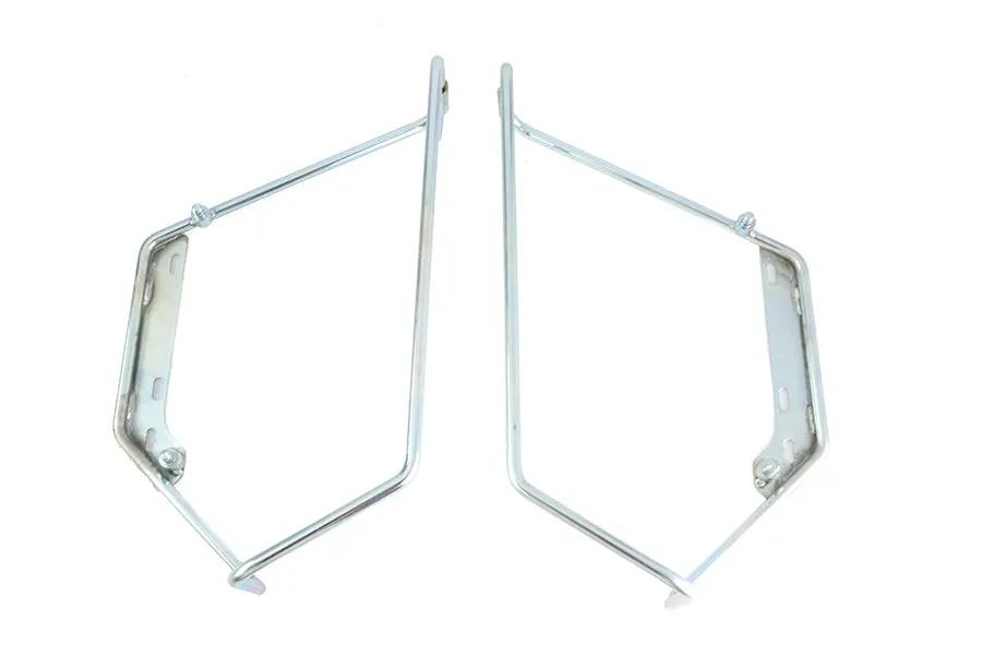 V-Twin Zinc Saddlebag Mount Bracket Set for Harley Davidson FLH Models by V-Twin