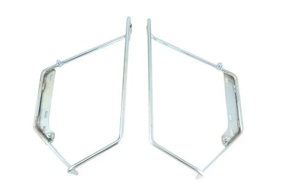 V-Twin Zinc Saddlebag Mount Bracket Set for Harley Davidson FLH Models by V-Twin