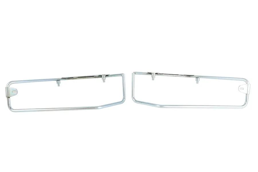 V-Twin Zinc Saddlebag Mount Bracket Set for Harley Davidson FLH Models by V-Twin