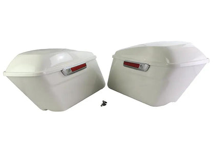 V-Twin Saddlebag Kit White for Harley Davidson FLT Models (2014-2023) by V-Twin