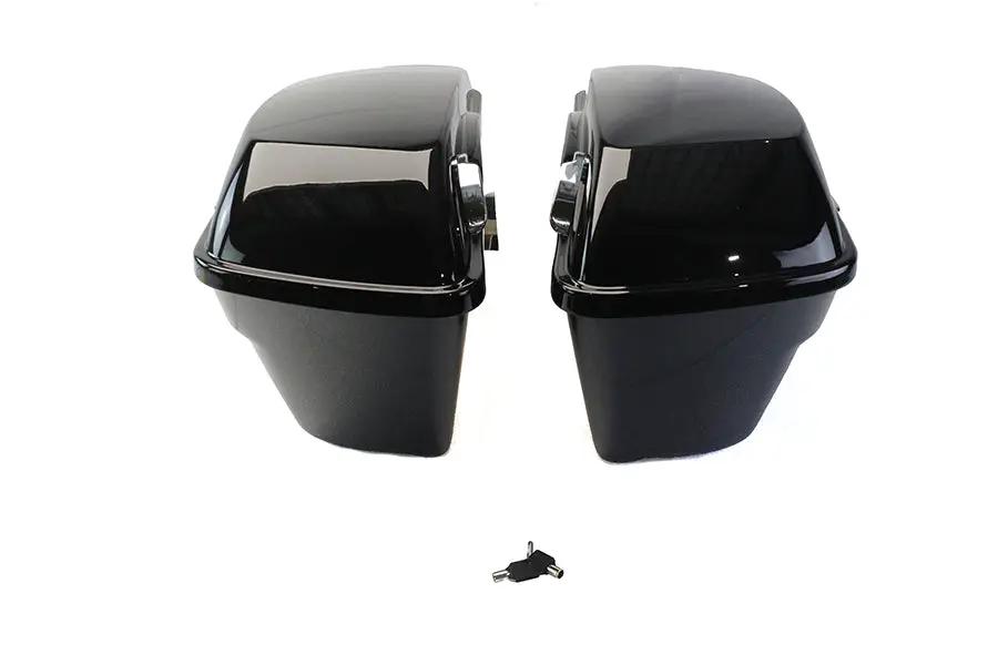 V-Twin Saddlebag Kit Black for Harley Davidson FLT (2014-2023) by V-Twin