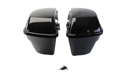 V-Twin Saddlebag Kit Black for Harley Davidson FLT (2014-2023) by V-Twin