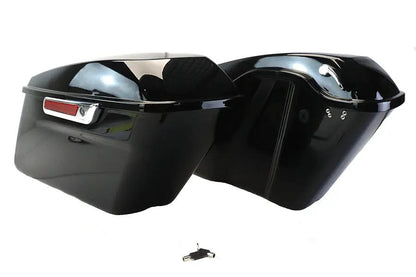V-Twin Saddlebag Kit Black for Harley Davidson FLT (2014-2023) by V-Twin