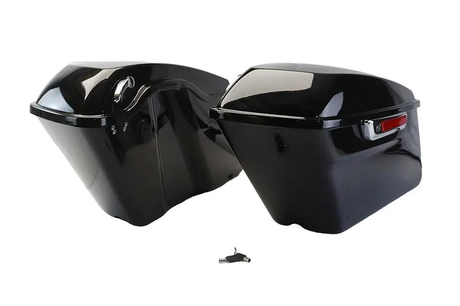 V-Twin Saddlebag Kit Black for Harley Davidson FLT (2014-2023) by V-Twin