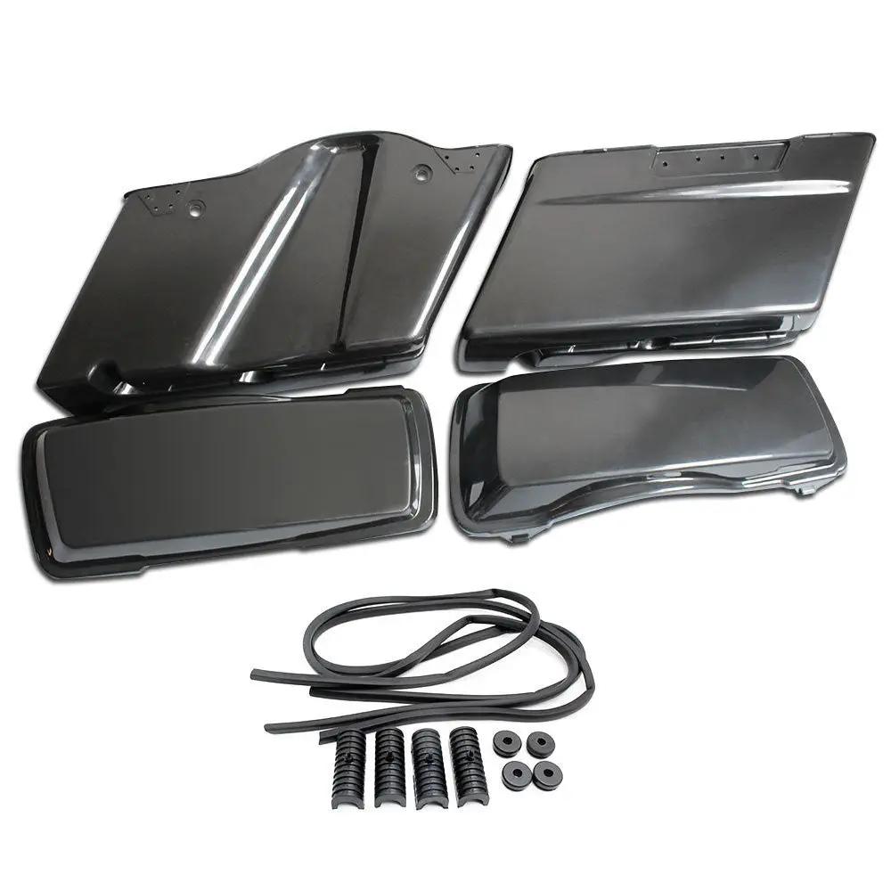 V-Twin Black Saddlebag Set for Harley Davidson FLT (1985-1992) by V-Twin