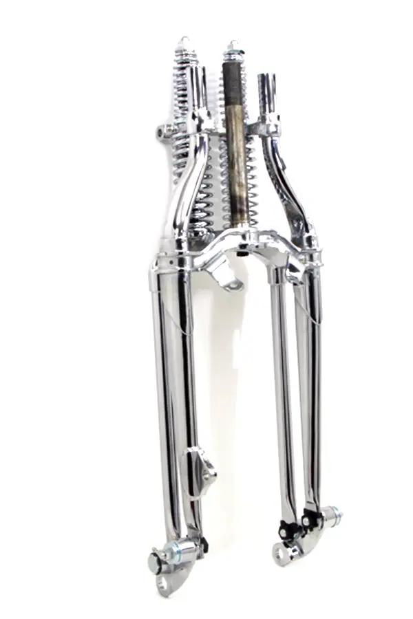 V-Twin 18 Inch Chrome Inline Spring Fork Assembly for Harley Davidson EL & FL Models by V-Twin