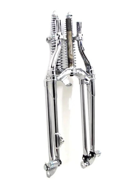 V-Twin 18 Inch Chrome Inline Spring Fork Assembly for Harley Davidson EL & FL Models by V-Twin