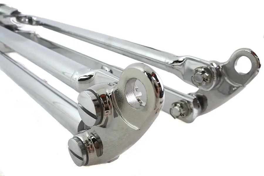 V-Twin D+D Narrow Spring Fork Assembly Chrome 21 Inch for Motorcycle by V-Twin