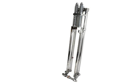V-Twin D+D Narrow Spring Fork Assembly Chrome 23 inch for Custom Motorcycles by V-Twin