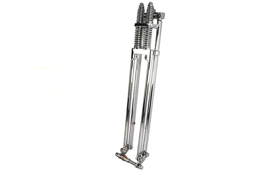 V-Twin D+D Narrow Spring Fork Assembly Chrome 27 inch for Harley Davidson by V-Twin