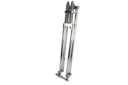 V-Twin D+D Narrow Spring Fork Assembly Chrome 27 inch for Harley Davidson by V-Twin