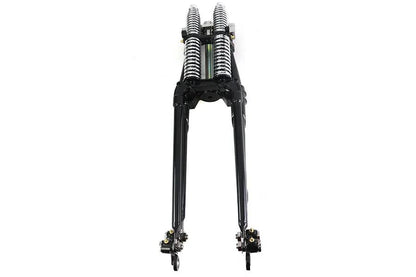 V-Twin 18 inch Tedd Narrow Spring Fork Assembly Black with Detailed Construction and Original Fittings by V-Twin