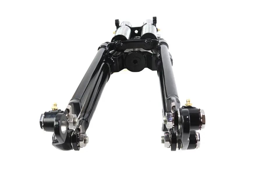 V-Twin 18 inch Tedd Narrow Spring Fork Assembly Black with Detailed Construction and Original Fittings by V-Twin