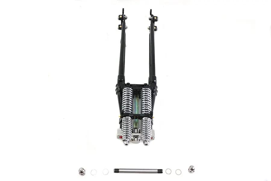 V-Twin 28 Inch Tedd Narrow Spring Fork Assembly - Black by V-Twin