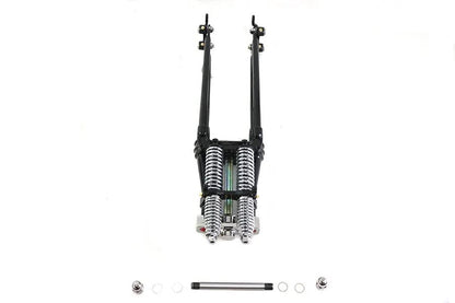 V-Twin 28 Inch Tedd Narrow Spring Fork Assembly - Black by V-Twin