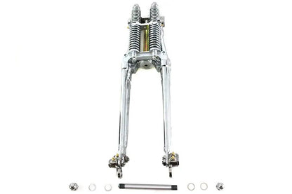 V-Twin 18 Inch Tedd Narrow Spring Fork Assembly Chrome - Classic Look with Modern Detailing by V-Twin