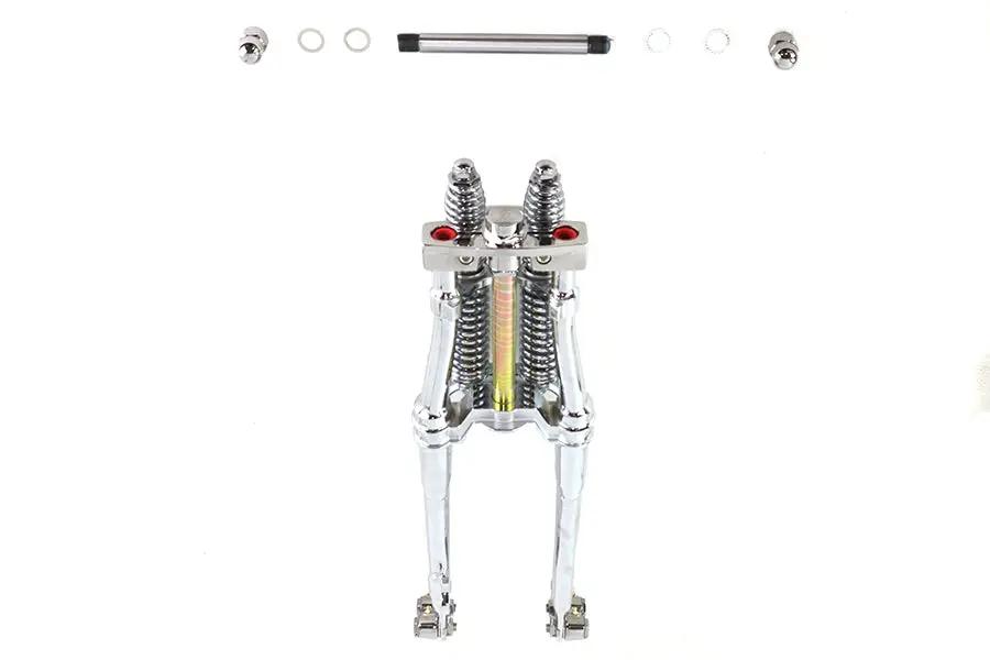 V-Twin 18 Inch Tedd Narrow Spring Fork Assembly Chrome - Classic Look with Modern Detailing by V-Twin