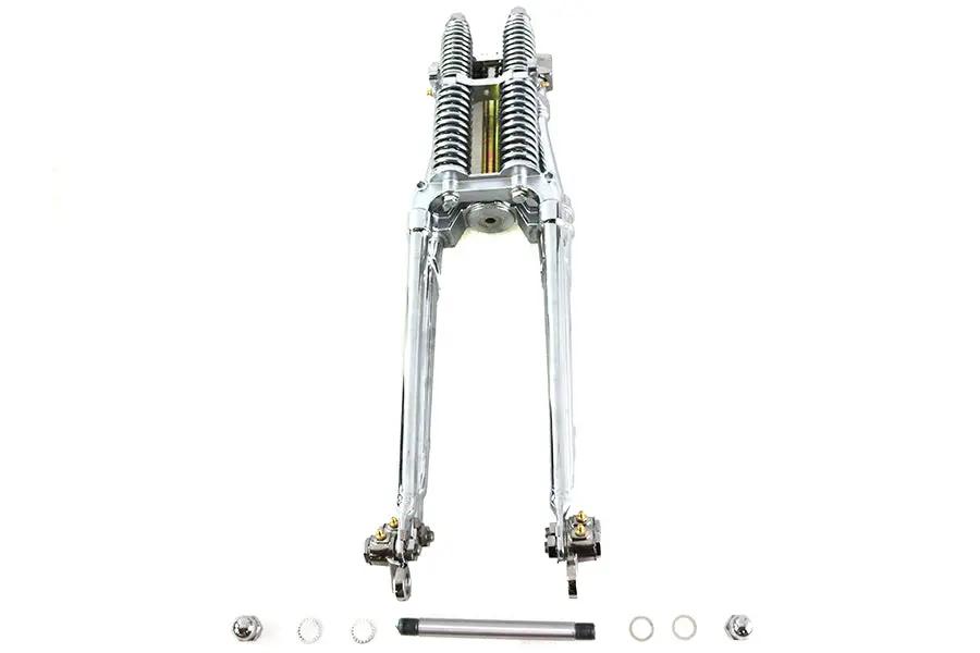 V-Twin 22 Inch Tedd Narrow Spring Fork Assembly Chrome by V-Twin
