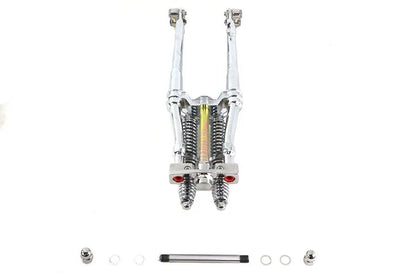 V-Twin 22 Inch Tedd Narrow Spring Fork Assembly Chrome by V-Twin