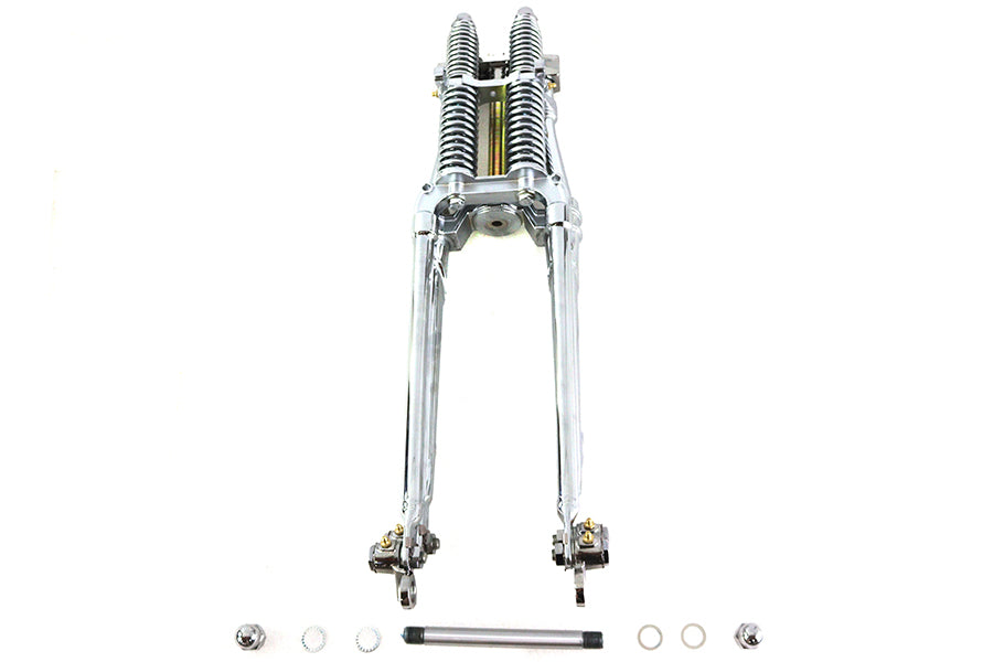V-Twin 49-3132 24-Inch Tedd Narrow Spring Fork Assembly Chrome