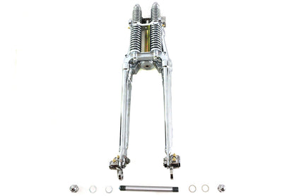 V-Twin 49-3132 24-Inch Tedd Narrow Spring Fork Assembly Chrome