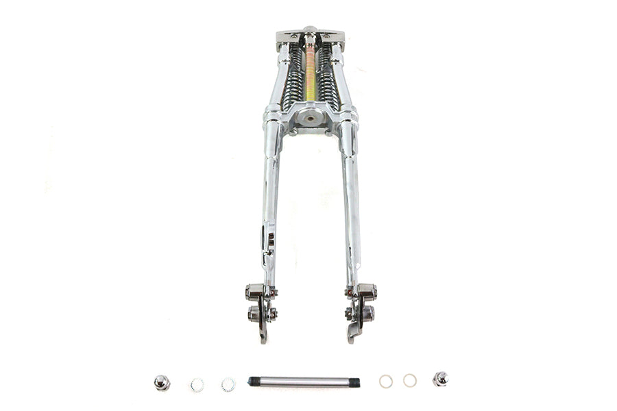 V-Twin 49-3132 24-Inch Tedd Narrow Spring Fork Assembly Chrome