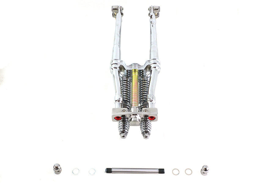 V-Twin 49-3132 24-Inch Tedd Narrow Spring Fork Assembly Chrome