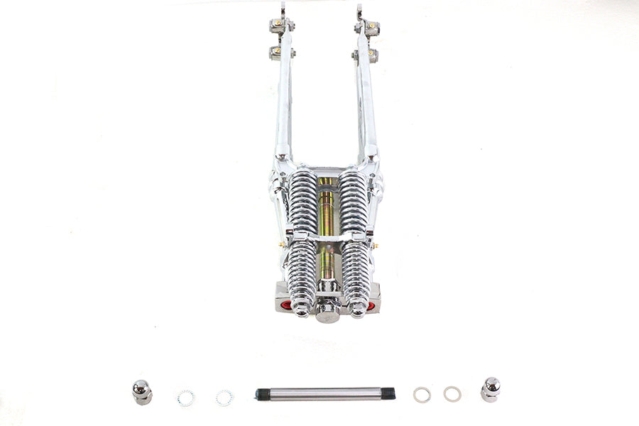 V-Twin 49-3132 24-Inch Tedd Narrow Spring Fork Assembly Chrome
