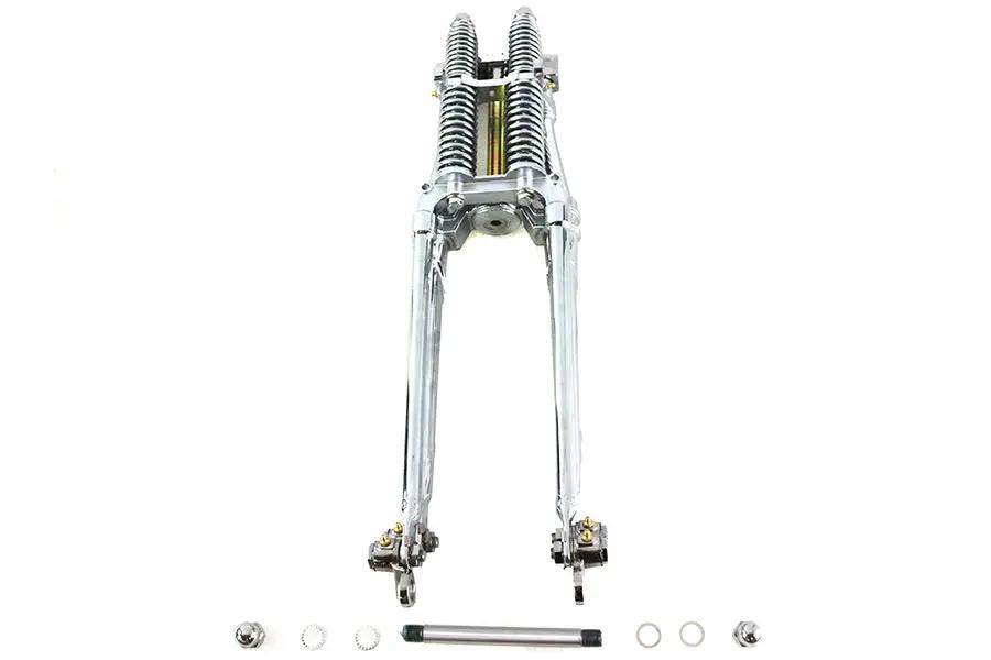 V-Twin 28 Inch Tedd Narrow Spring Fork Assembly Chrome by V-Twin