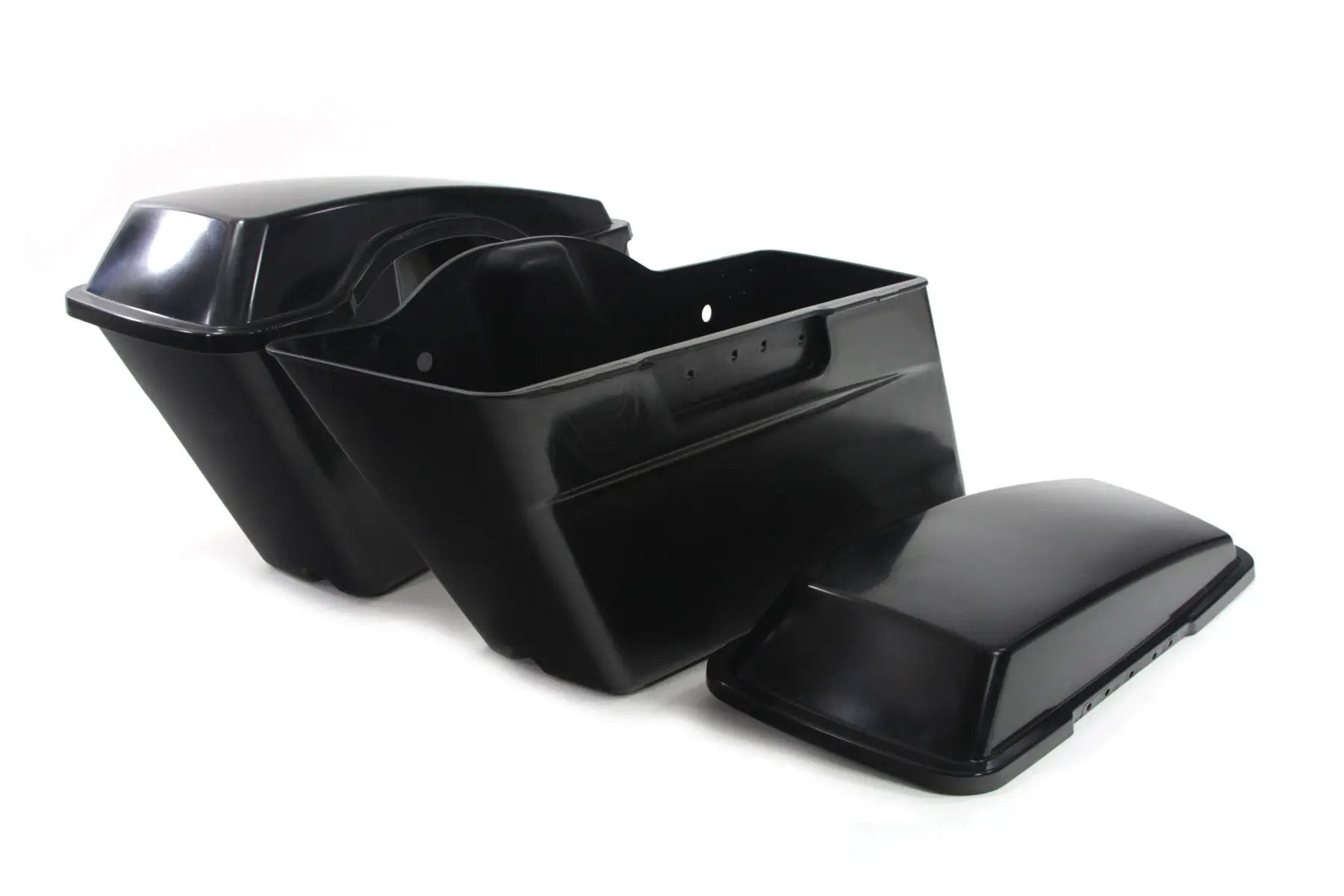 V-Twin Replica Saddlebag Kit for Harley Davidson FLST-FXST Models 1986 and Up by V-Twin