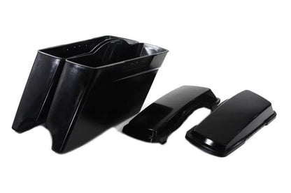 V-Twin Manufacturing Stretch Saddlebag Set with Lids for Harley Davidson FLT by V-Twin
