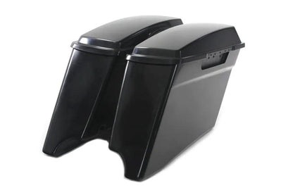V-Twin Manufacturing Stretch Saddlebag Set with Lids for Harley Davidson FLT by V-Twin