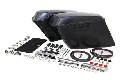 V-Twin 49-3506 3 Inch Stretched Saddlebag Kit for Harley Davidson FLT Models by V-Twin