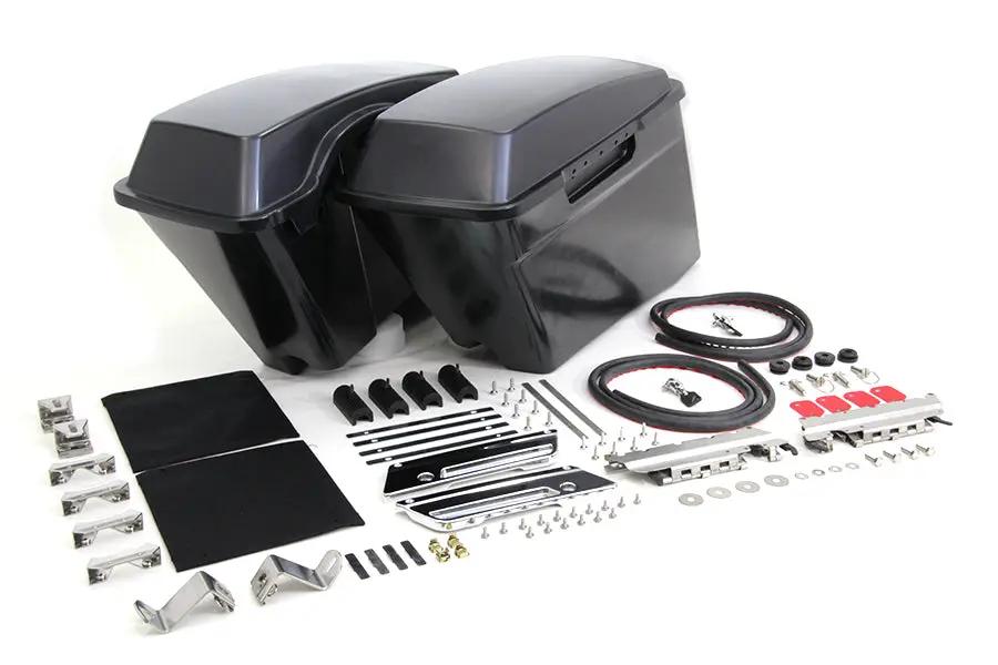 V-Twin 49-3506 3 Inch Stretched Saddlebag Kit for Harley Davidson FLT Models by V-Twin