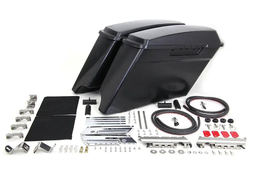 V-Twin 49-3506 3 Inch Stretched Saddlebag Kit for Harley Davidson FLT Models by V-Twin
