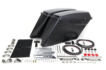 V-Twin 49-3506 3 Inch Stretched Saddlebag Kit for Harley Davidson FLT Models by V-Twin