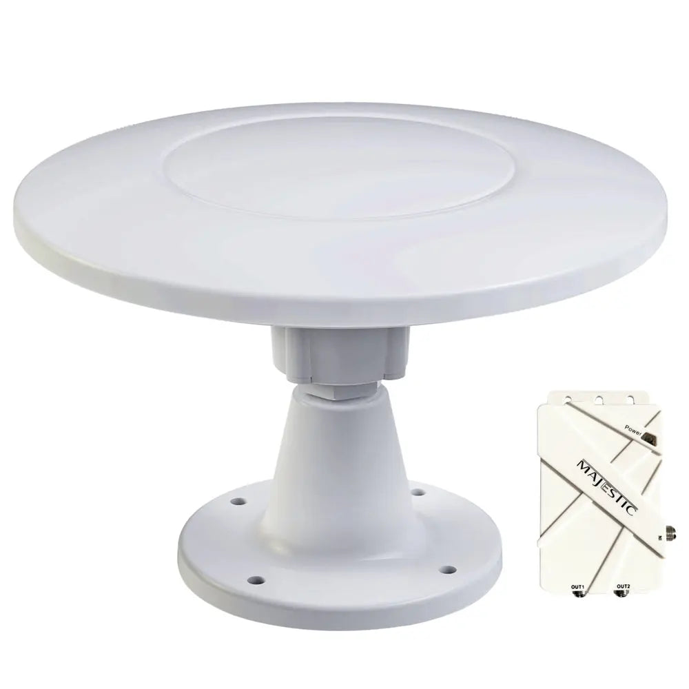 Majestic UFO X Ultra High Gain 30dB Digital TV Antenna – 12V Omni-Directional with Ground Independence
