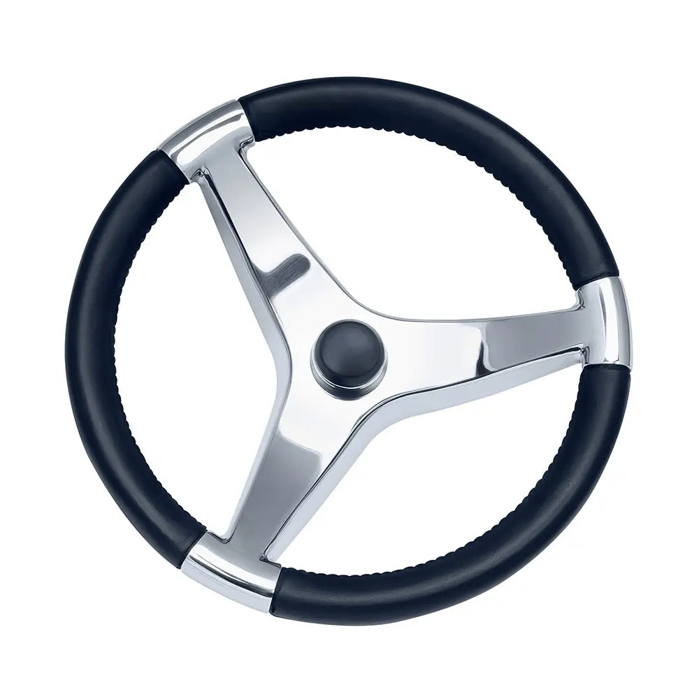 Schmitt Marine Evo Pro 316 Cast Stainless Steel Steering Wheel - 13.5-inch Diameter