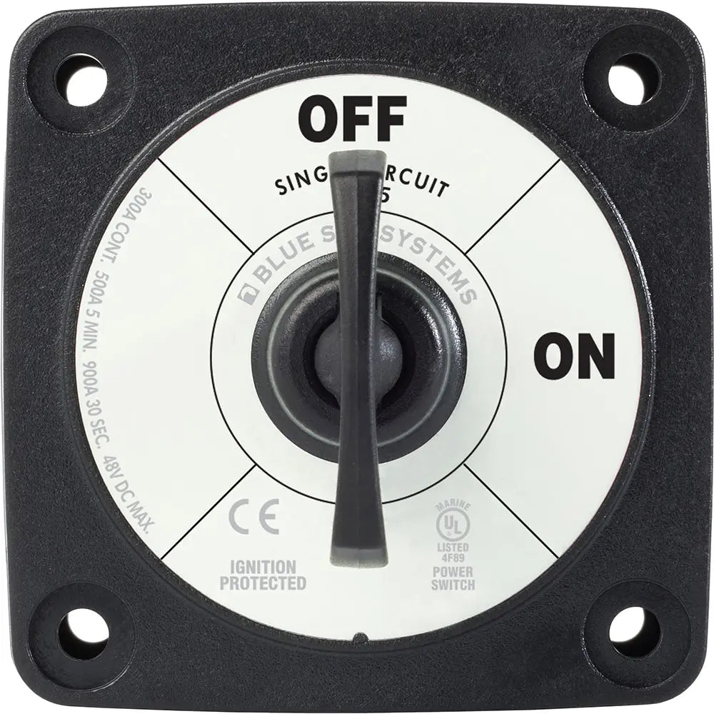 Blue Sea Systems 6005200 Mini On-Off Battery Switch with Key - Black