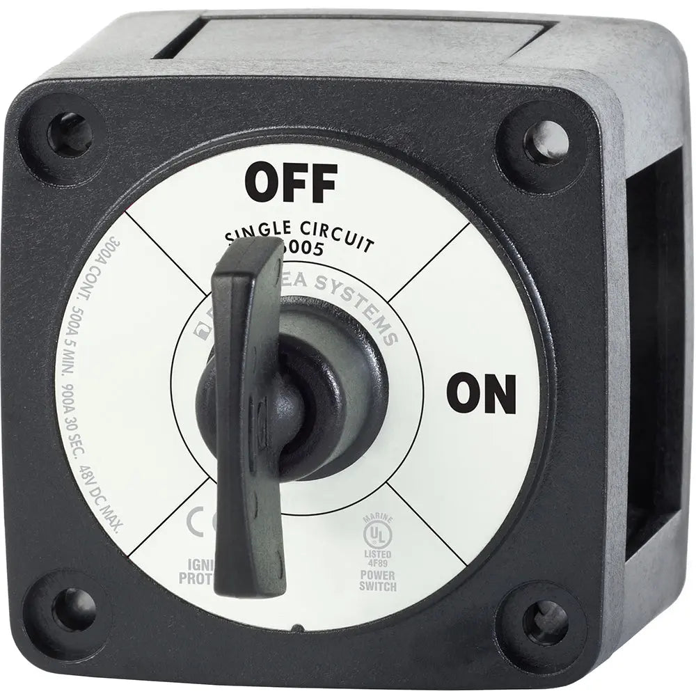 Blue Sea Systems 6005200 Mini On-Off Battery Switch with Key - Black