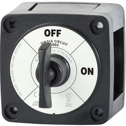 Blue Sea Systems 6005200 Mini On-Off Battery Switch with Key - Black