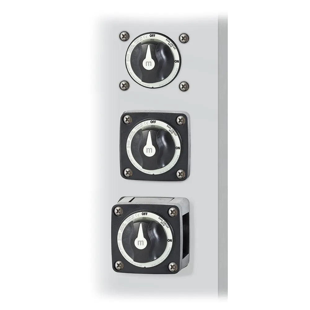 Blue Sea Systems 6010200 m-Series Mini Dual Circuit Battery Switch - Black