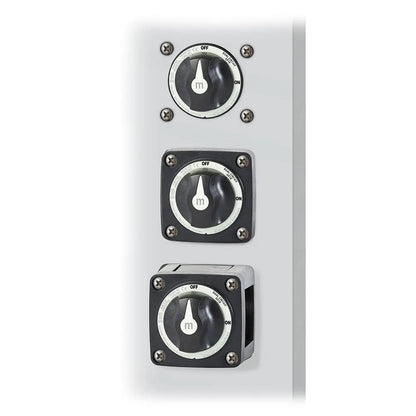 Blue Sea Systems 6010200 m-Series Mini Dual Circuit Battery Switch - Black